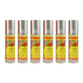 Amber Wood Perfume Oil Rollerball Set - Unisex, 6 Pack, 0.2 Fl Oz