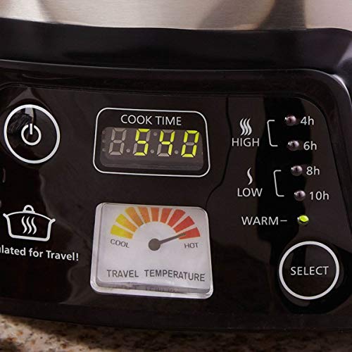 6-Quart Programmable Slow Cooker with Locking Lid & Travel Features
