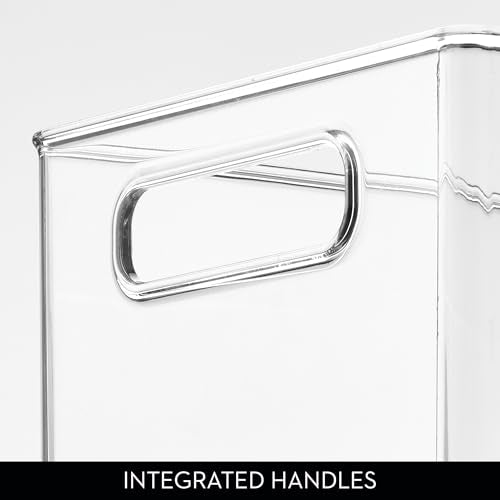 iDesign Stackable Fridge Bin Set of 4 - Clear Kitchen & Pantry Storage