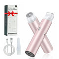 Bikini Trimmer for Women, 2-in-1 Electric Shaver & Painless Hair Remover, IPX8 Waterproof for Wet & Dry Use, USB-C Fast Charge, for Body Face Legs Underarms Sensitive Skin - Rose Pink