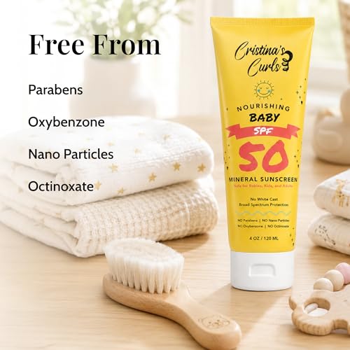Mineral SPF 50 Sunscreen for Babies & Kids - No White Cast, Plant-Based Formula - 4 oz - Sunscreen