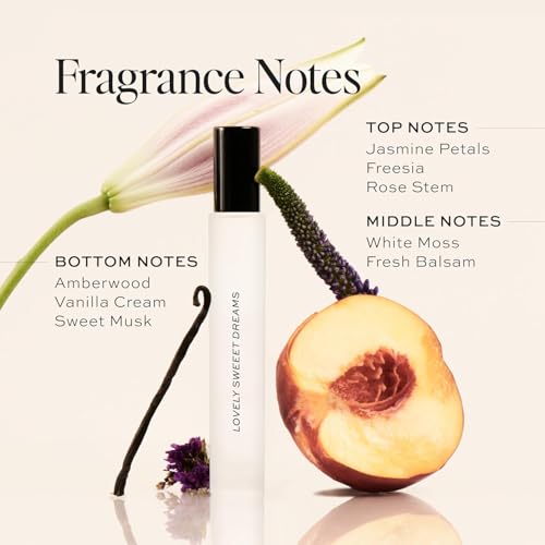 Travel Perfume Spray - Lovely Sweet Dreams 0.34 Fl Oz - Vanilla Floral Scent - TSA Approved