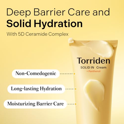 Torriden SOLID IN Ceramide Cream 70ml (2.36 fl. oz.) | Ceramide Moisturizer for Healthy Skin Barrier, Soothing, Nourishing | 5 types of Ceramide, Allantoin, Panthenol