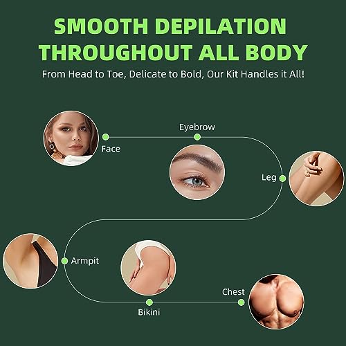 Digital Waxing Kit Bundle 1lb Aloe Hard Wax Beads For Hair Removal At Home