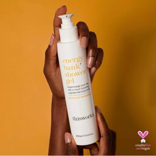 THISWORKS Energy Bank Shower Gel: Supercharge Energy, Clean & Hydrate Skin, 250ml | 8.4 fl. oz