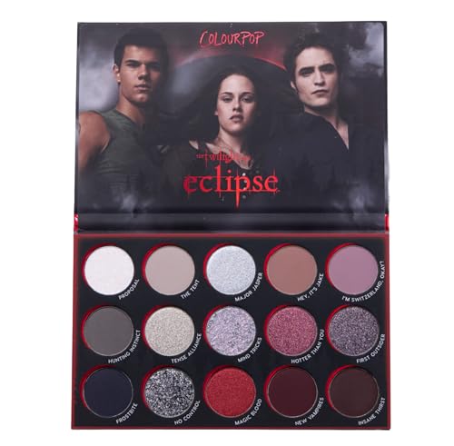 Eyeshadow Palette - 15 Matte Metallic & Glitter Shades for Bold Looks