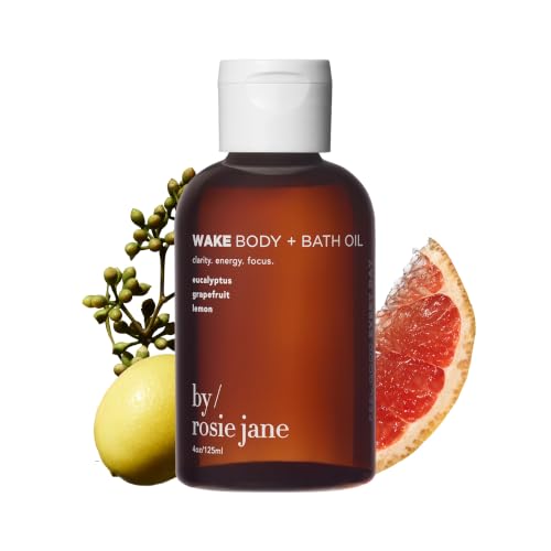 By Rosie Jane Wake Citrus & Eucalyptus Body & Bath Oil - 125ml - Energizing Skincare & Senses