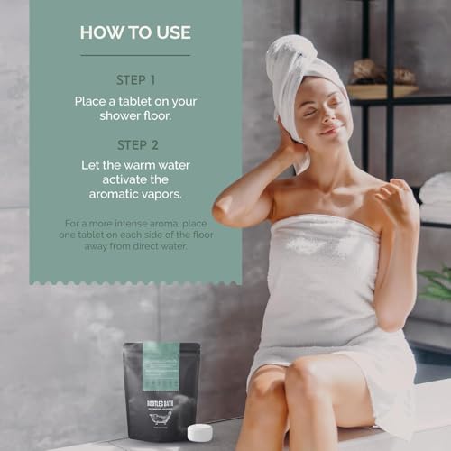 Bootleg Bath Eucalyptus Mint Shower Steamers 1 Pack of 15 - Spa Aromatherapy