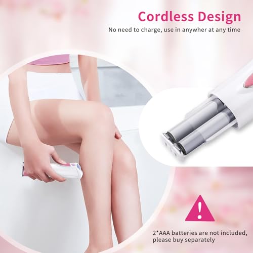 Epilator for Women Facial Hair Removal, Smooth Glide Electric Epilator with LED Light, Rechargeable Electric Hair Remover for Face, Bikini, Arms & Legs, Women's Electric Tweezers for Facial Use