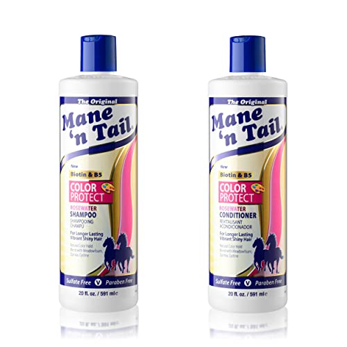 Color Protect Shampoo & Conditioner Set - Sulfate & Paraben Free, Vegan, 20 Oz Each