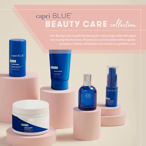 Capri Blue Volcano Hand Wash Soap 15oz Refillable Glass Pump Bottle - Tropical Fragrance