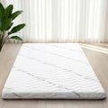 Green Japanese Floor Futon Mattress 3.5 Inch Thick Queen Size - Comfortable & Portable