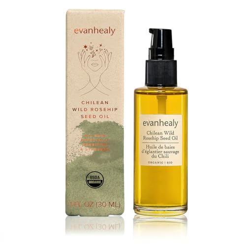 Evanhealy Chilean Wild Rosehip Seed Oil - Organic Facial Oil for Rejuvenation