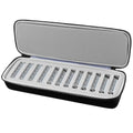 12-Slot Clipper Blade Case for Wahl, Andis & Oster A5 - Black & Grey