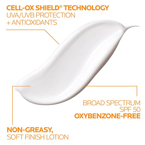 La Roche-Posay Anthelios Mineral Sunscreen SPF 50 Gentle Lotion, Broad Spectrum SPF + Antioxidants, Face & Body Sunscreen, Titanium Dioxide & Zinc Oxide, Oxybenzone Free, Oil Free