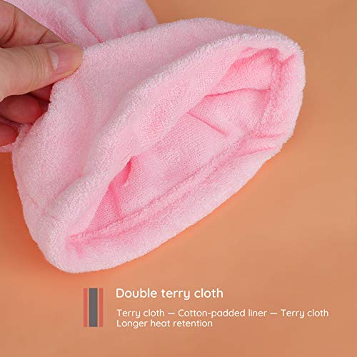 Paraffin Wax Gloves & Booties Set - Thick Heated Spa Mittens & Foot Liners, Pink, Medium - Thermal Hand & Foot Therapy