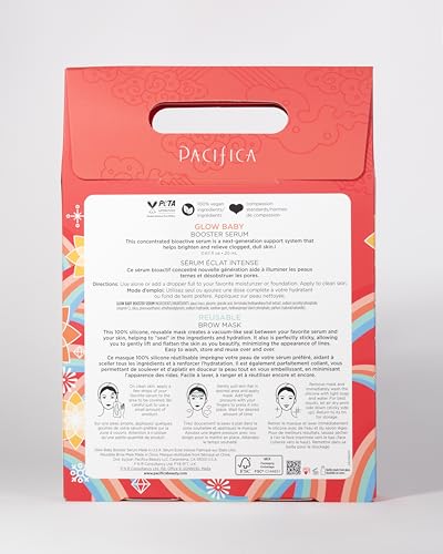 Pacifica Glow Baby Vitamin C Serum & Reusable Silicone Mask Set