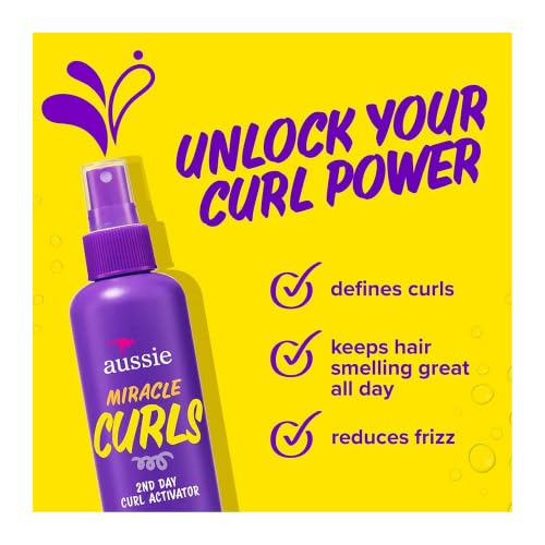 Curl Refresher Spray for Wavy & Curly Hair - Moisturizing Coconut & Jojoba Oil, 8.5 fl oz, Pack of 2