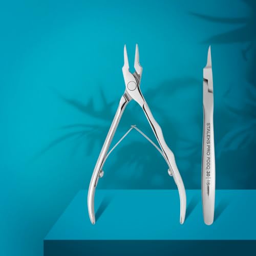 Staleks PRO Podo 30 Ingrown Toenail Nippers - 18mm Narrow Tip for Precise Toenail Trimming