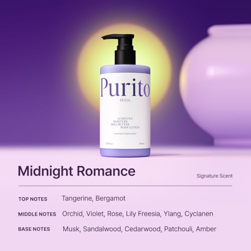 Purito Midnight Romance Shea Butter Body Lotion 10.14 fl oz for Sensitive Skin