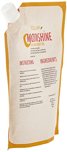Ecoslay Moonshine Hair & Body Oil 8oz - Pre-Poo, Moisturizing, Soothe Dry Skin & Scalp