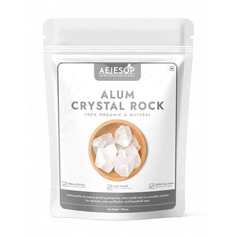 Alum Crystal Rock, Natural Piedra de Alumbre Alum Stone,7oz(200g)