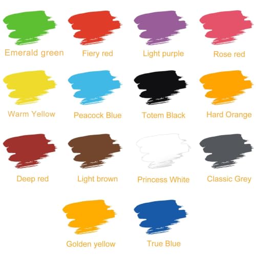 14 Colors Tattoo Ink Set - 1oz Bright Permanent Pigment for Professional & Beginner Tattoo Artists