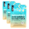 Korean Pimple Patches Hydrocolloid Acne Spot Dots - 132 Dots Pack of 3