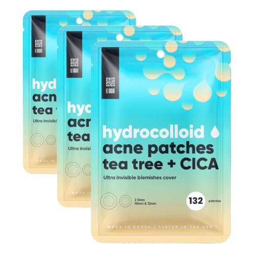 Korean Pimple Patches Hydrocolloid Acne Spot Dots - 132 Dots Pack of 3