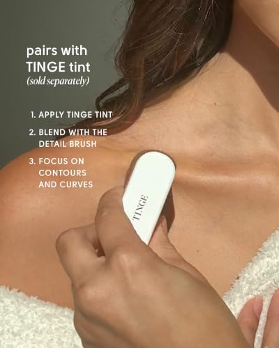 Tinge Body Kabuki Brush for Self Tanner & Makeup Application - Soft Synthetic Bristles