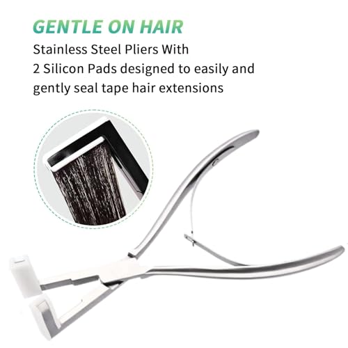 Professional Tape-in Hair Extension Tools Kit with Pliers, Clips & Remover Scraper