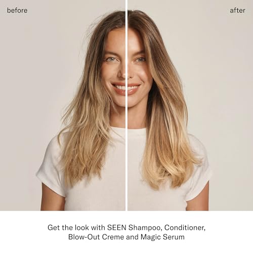 SEEN Fragrance-Free Blow-Out Creme - Non-Comedogenic Heat Protectant for Sensitive Skin