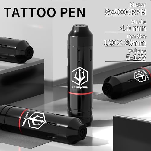 Wireless Tattoo Gun Kit with Dual Batteries for Beginners & Artists