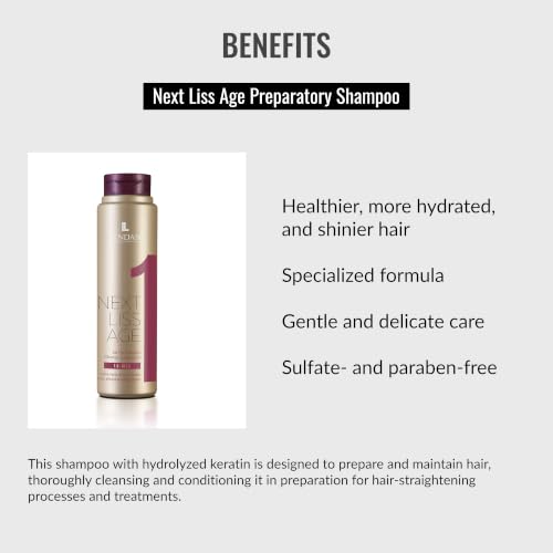 Sulfate & Paraben-Free Hair Shampoo for Straightening & Repair - 300ml