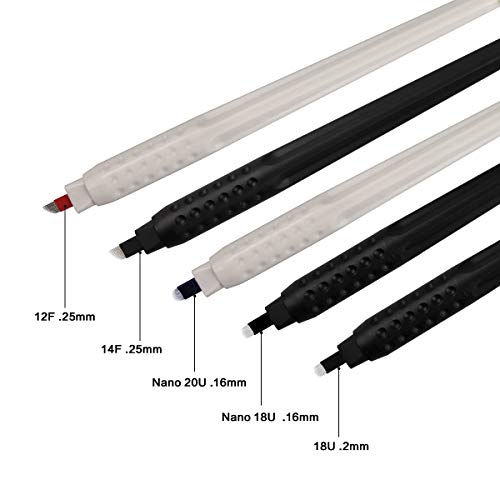 Disposable Microblading Pen Set 18U Nano Blades 0.16mm - 10pcs Sterile