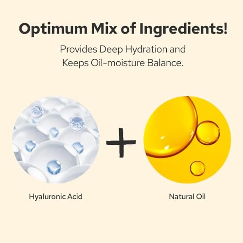 De:maf Hydrating Face Serum with Hyaluronic Acid & Barrier Support, Korean Glow, 15.22 fl oz Refill