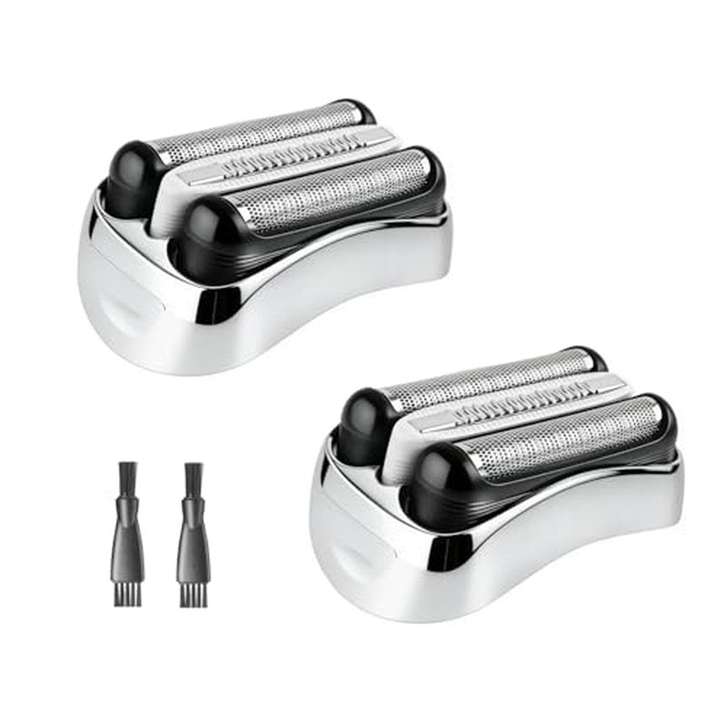 32S 2PC Series 3 Braun Electric Shaver Replacement Head compatible with Br-aun Series 3 Foil Shaver Replacement Heads S3 3040s 3080s-4 370cc 3070cc 3000s 3010, 3090cc Etc