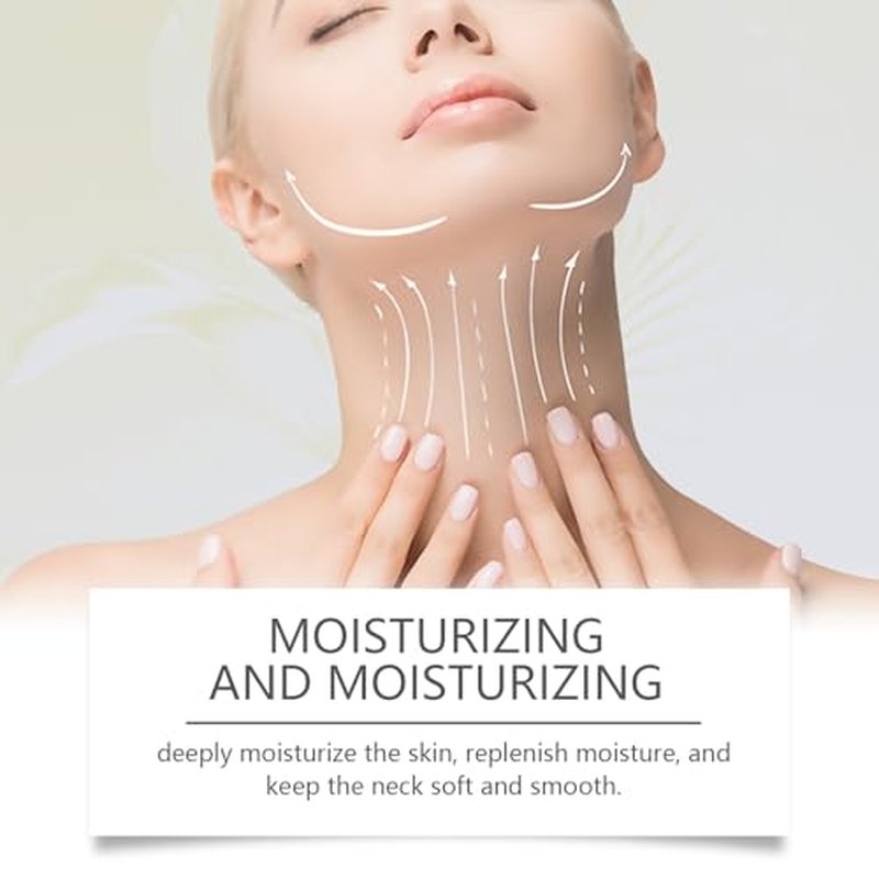 AH-8 Neck and Eye Cream Set with Electric Massage Tightening, Anti-Wrinkle Treatment with Red Light, Deep Moisturizer Bundle Care (neck cream and neck tap)