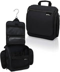 D&D Wanderlust Hanging Travel Toiletry Bag for Women & Men, Large, Black