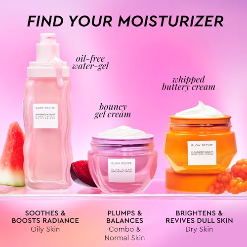 Travel Size Pink Juice Water Gel Moisturizer for Oily Skin - Hyaluronic Acid, Korean Glass Skin Care, 0.84oz