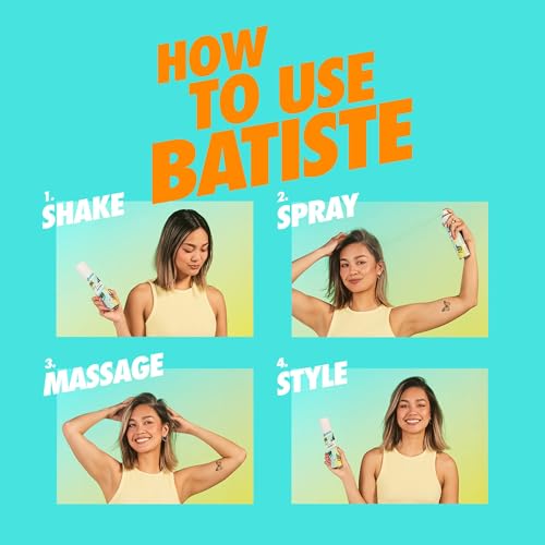 Batiste Tropical Dry Shampoo Set - 2 x 5.71 oz Waterless Hair Refresh & Volume