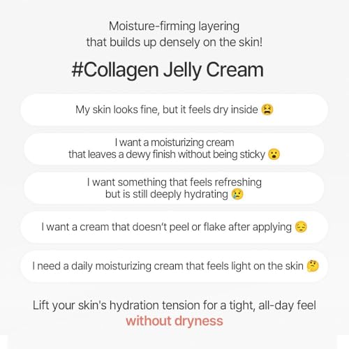 Hydrating Collagen Face Gel - PDRN, Peptides, Nourishing Moisturizer for Smooth Skin 50ml