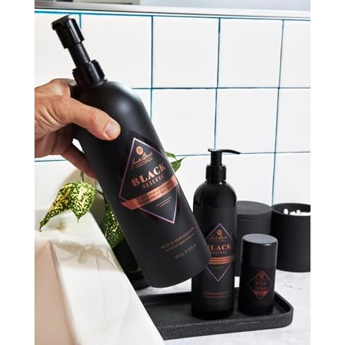 Jack Black Body Collection Set for Men - Mens Body Wash, Pit Boss Men's Deodorant, Body Lotion, Grooming Kit