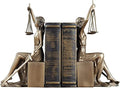 Lady Justice Statue Bookends - Decorative Sculpture for Home and Office, 10x5x4 Inches