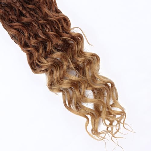 Goddess Box Braids Crochet Hair - 14 Inch, Pack of 8, Natural Black