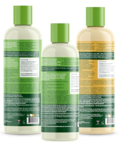 Olive Oil Shampoo & Conditioner Set for Stronger Hair - 3 Piece Hair Care Kit