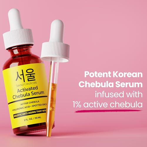 Korean Anti-Aging Serum with Chebula & Hyaluronic Acid - 1oz | SeoulCeuticals
