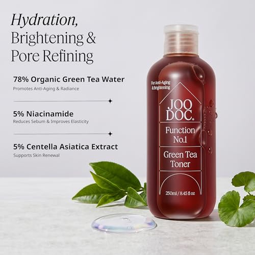 Green Tea Toner 250ml - Organic Jeju Green Tea & Niacinamide for Sensitive Skin