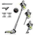 Cordless Stick Vacuum Cleaner 250W 26KPa Suction LED Display Detachable Battery