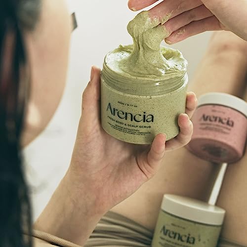 Arencia Fresh Cloud Sea Salt Body & Scalp Scrub Pink - Gentle Exfoliation